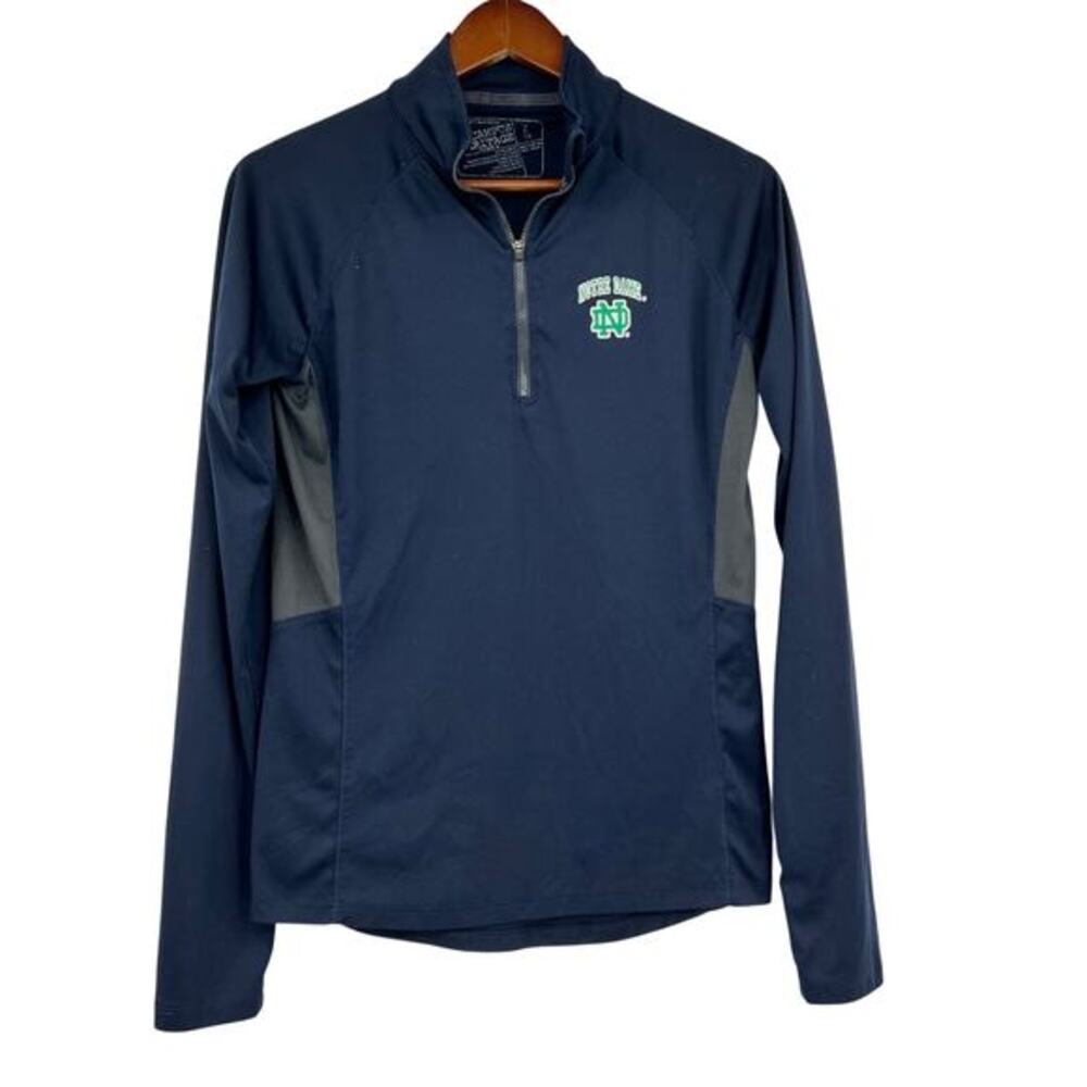 Campus Heritage Notre Dame navy long sleeve light pullover sweatshirt large